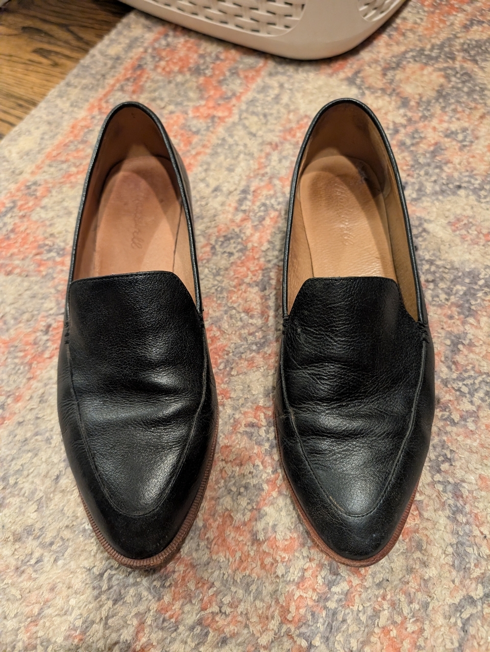 Madewell Frances Black Leather Loafers